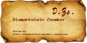 Diamantstein Zsombor névjegykártya